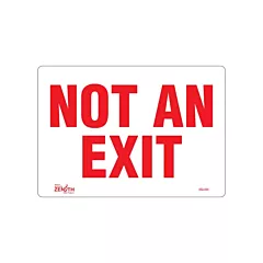 Zenith Safety Products Enseigne «Not An Exit»