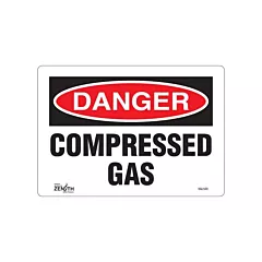 Zenith Safety Products Enseigne «Compressed Gas»