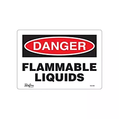 Zenith Safety Products Enseigne «Flammable Liquids»