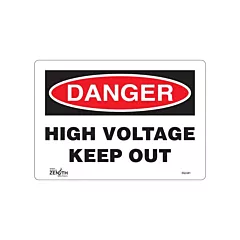 Zenith Safety Products Enseigne «High Voltage Keep Out»