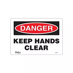 Zenith Safety Products Enseigne «Keep Hands Clear»