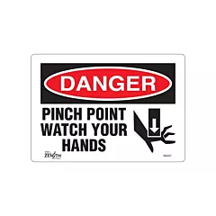 Zenith Safety Products Enseigne «Pinch Point»