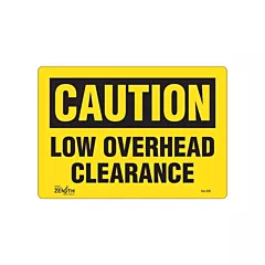 Zenith Safety Products Enseigne «Low Overhead Clearance»