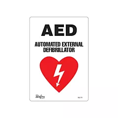 Zenith Safety Products Enseigne «AED Automated External Defibrillator»