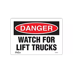 Zenith Safety Products Enseigne «Watch For Lift Trucks»