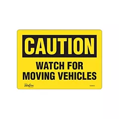 Zenith Safety Products Enseigne «Watch For Moving Vehicles»