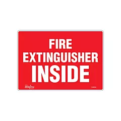 Zenith Safety Products Enseigne «Fire Extinguisher Inside»