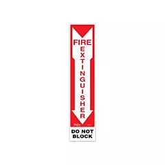 Zenith Safety Products Enseigne «Fire Extinguisher - Do Not Block»