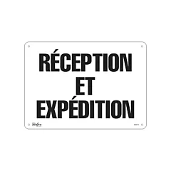 Zenith Safety Products Enseigne «Réception et Expédition»