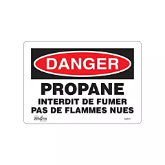 Zenith Safety Products Enseigne «Propane - Interdit De Fumer»