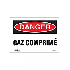 Zenith Safety Products Enseigne «Gaz Comprimé»