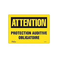 Zenith Safety Products Enseigne «Protection Auditive Obligatoire»