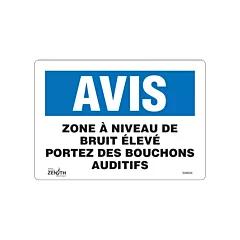 Zenith Safety Products Enseigne «Portez Des Bouchons Auditifs»