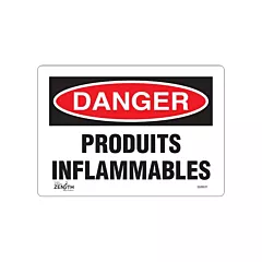 Zenith Safety Products Enseigne «Produits Inflammables»