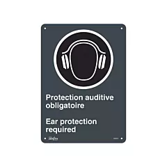 Zenith Safety Products Enseigne «Protection Auditive Obligatoire - Ear Protection Required», 14