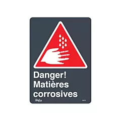 Zenith Safety Products Enseigne «Matières Corrosives»