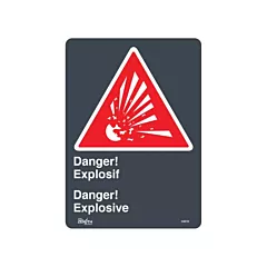 Zenith Safety Products Enseigne «Explosif/Explosive»