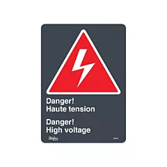 Zenith Safety Products Enseigne «Haute Tension/High Voltage»
