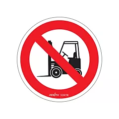 Zenith Safety Products No Forklifts CSA Safety Sign