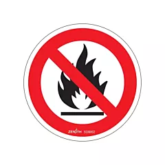 Zenith Safety Products No Open Flames CSA Safety Sign