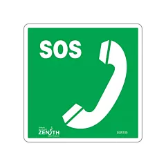 Zenith Safety Products Emergency Telephone CSA Safety Sign