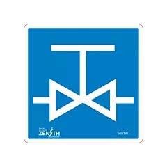 Zenith Safety Products Valve CSA Safety Sign
