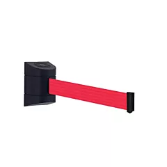 Tensator TensaBarrier® Wall Mounted Unit, 30', Plastic, Black, Red, Blank (897-30-S-33-NO-R5X-C)