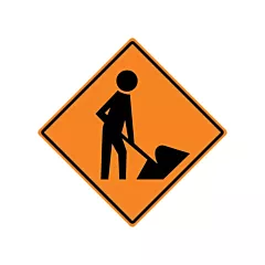 Accuform Signs Men at Work Sign, 36