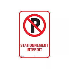 Zenith Safety Products Enseigne «Stationnement Interdit», 18