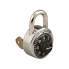Master Lock Cadenas de série 1525 avec clé de contrôle, 1-7/8