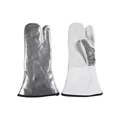 Natpro Mitaine à 3 doigts résistant à la chaleur, Taille unique, Kevlar(MD)/Aluminisé/Cuir, Laine, 650°F (343°C) (3324-024)