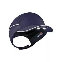 Ergodyne Skullerz® 8965 Lightweight Bump Cap Hat with LED Lighting, None, Navy Blue (23338)