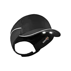 Ergodyne Skullerz® 8965 Lightweight Bump Cap Hat with LED Lighting, None, Black (23368)