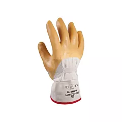 Showa Gant enduit à fini ridé, Grand/10, Non tricoté, Coton, Latex de caoutchouc, Paume trempée (66NF-10)