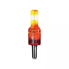 Safety Whips Hi-Visibility LED Safety Whip Light, Amber/Red (SC3-AR)