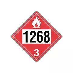 Incom Top Tape & Label 1268 Petroleum Distillates TDG Placard