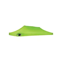 Ergodyne Shax® Heavy-Duty Adjustable Pop-Up Tent, 20' X 10' X 10' - 14', High Visibility Lime (12915)