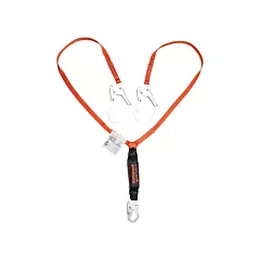 Honeywell Titan II Shock-Absorbing Lanyard, 4', 335 lbs., Snap Hook (T2SSSR-OS4C)