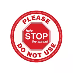 Zenith Safety Products Étiquette « Please Do Not Use », 5-1/8