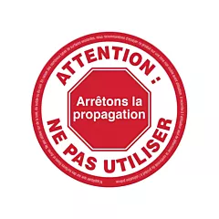 Zenith Safety Products Étiquette « Attention: Ne pas utiliser », 5-1/8