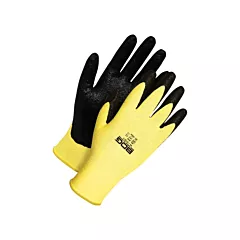 Bob Dale Gloves Cut-X™ High Visibility Cut Resistant Gloves, 7 Size, Kevlar®/Lycra®, ASTM ANSI Level A2/EN 388 Level B, Foam Nitrile (99-1-9720-7)