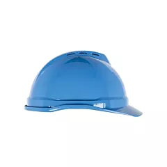 MSA Casque de sécurité V-Gard(MD) 500, Rochet, Bleu, Ventilé, ANSI type I, ANSI classe C/CSA classe C (10034019)