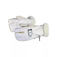 Superior Glove Works Ltd. Mitaine d'hiver Endura(MD) en cuir fleur de vache avec doublure de velours acrylique, Grand, Mitaine (321BOA)