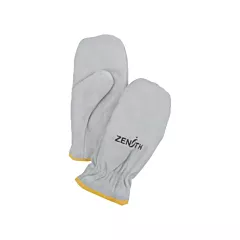 Zenith Safety Products Mitaines d’hiver en grain fendu doublées de boa, Taille unique, Mitaine