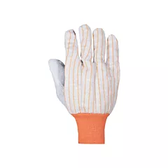 Superior Glove Works Ltd. Gants à paume en cuir Endura(MD), Grand, Non doublé, Cuir refendu, Poignet en tricot, Coton (650I)