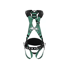 MSA V-Form™ Construction Harness, Work Positioning/Fall Arrest, AP, 400 lbs., Medium/Large, Back - Side (10197364)