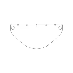 Protective Industrial Products Dynamic™ Universal Fit Safety Visor, 9-1/2