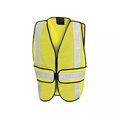 Pioneer All-Purpose Mesh Vest, High Visibility Lime-Yellow, Silver, One Size, Polyester, None (V1030460-O/S)