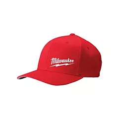Milwaukee Flexfit® Fitted Hat, Poly-Cotton, Red (504R-LXL)