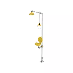 Encon Combination Emergency Shower & Eyewash Station, Pedestal (01050266P20PBC)